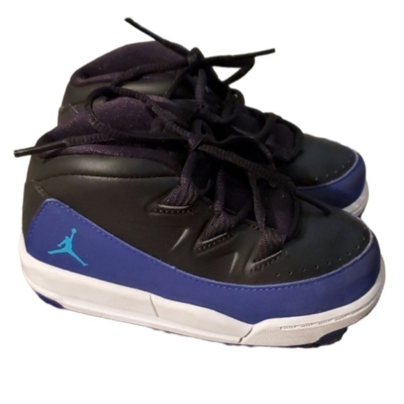 None Other - Boys shoes size 7c sneakers high top black blue white